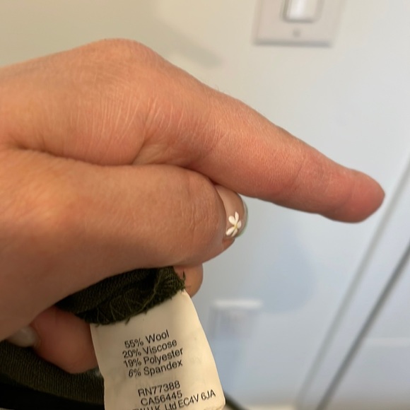 J. Crew Minnie Wool Blend Green Cropped Trouser - Picture 7 of 7